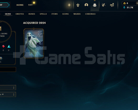 EUW Unranked | 1 Kostüm - 21K Mö | LoL Hesap