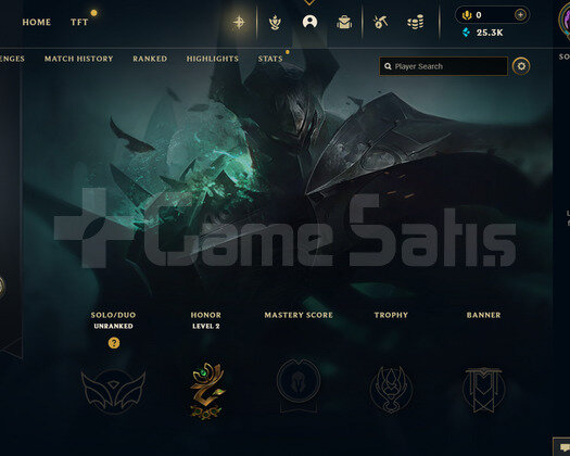 EUW Unranked | 21 Hero - 25K Mö| LoL Hesap