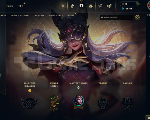 EUW Unranked | 1 Kostüm - 18K Mö | LoL Hesap