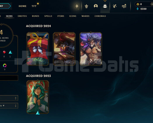 EUW Unranked | 4 Kostüm - 45 Hero | LoL Hesap