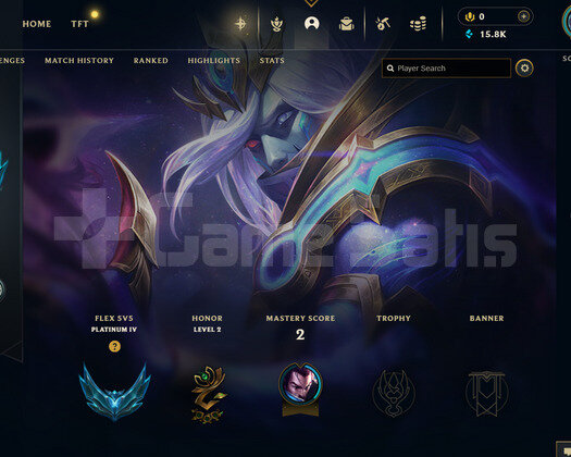 EUW Flex Plat 4 | 2 Kostüm - 15K Mö | LoL Hesap