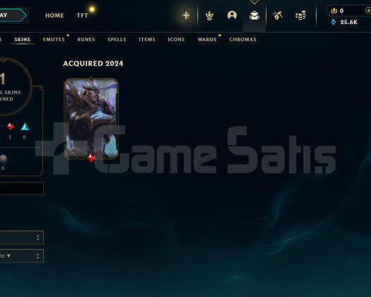 EUW Unranked | 1 Kostüm - 25K Mö | LoL Hesap