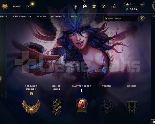 EUW Gold 2 | 1 Kostüm - 32K Mö | LoL Hesap