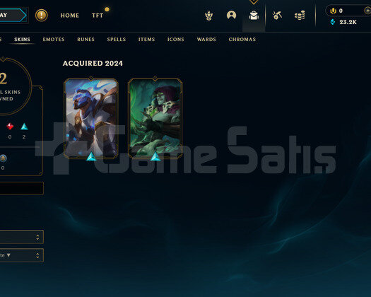 EUW Gold 2 | 2 Kostüm - 23K Mö | LoL Hesap