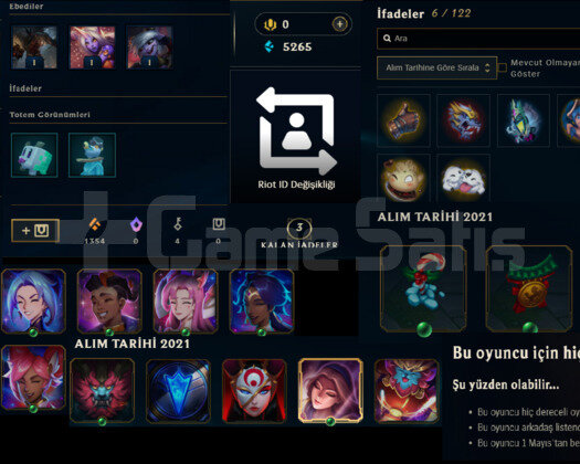 UNRANKED HANDMADE LOL HESABI