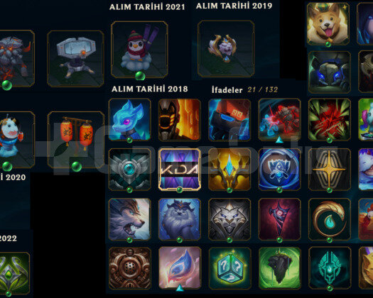 2018 REG 90 LVL UNRANKED HANDMADE LOL HESABI