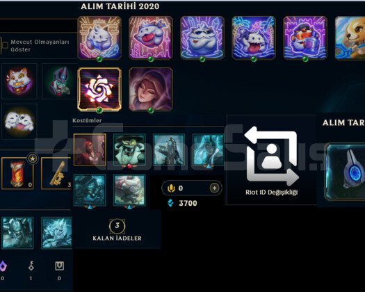 UNRANKED HANDMADE LOL HESABI