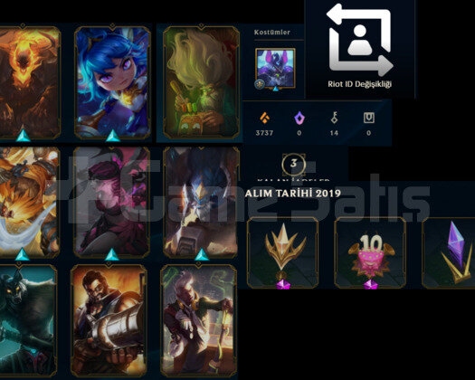 UNRANKED HANDMADE LOL HESABI