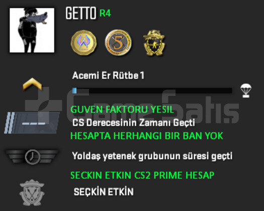 3 MADALYA | CS2 PRIME | GUVEN FAKTORU YESIL