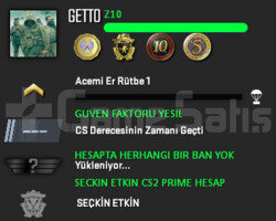 4 MADALYA | CS2 PRIME | GUVEN FAKTORU YESIL