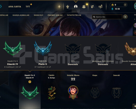 LOL TR SERVERI HANDMADE BAN RİSKSİZ PLAT 2