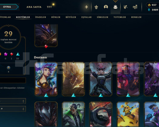 Cehennem Elo 30 Skin 1100rpli Hesap