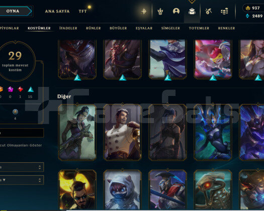 Cehennem Elo 30 Skin 1100rpli Hesap