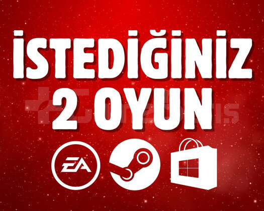 İstediğiniz 2 Oyun + Garanti + Destek