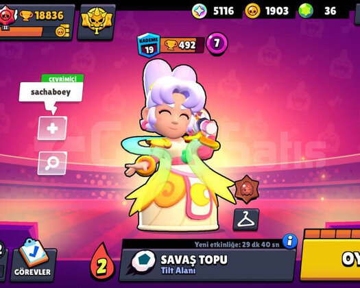 18836 KUPA ASHLİ BRAWL PASS ALINMIŞ. 59 KARAKTER