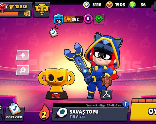 18836 KUPA ASHLİ BRAWL PASS ALINMIŞ. 59 KARAKTER