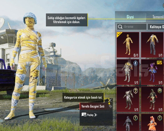Güvenilir ölü fiyata sarı mumyali pubg hesaba