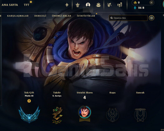 LOL TR SERVERI FRESH ACC +45LP PLAT3 VE KOSTÜM