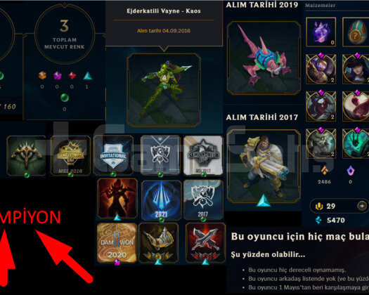 2014 REG 125 LEVEL 81 SKIN MAINLIK LOL HESABI
