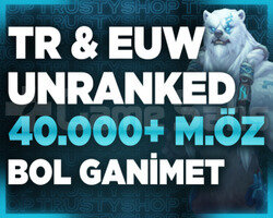 TR-EUW BANSIZ 40-75K MAVİ ÖZ 30 LEVEL UNRANKED