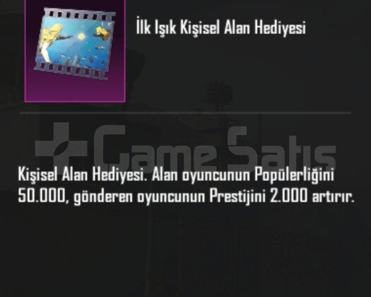 Pubg 50K popülerlik 2k uc değerinde