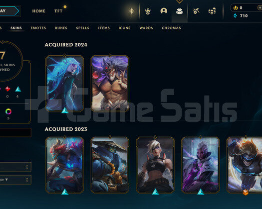 EUW Unranked | 7 Kostüm - 33 Hero | LoL Hesap