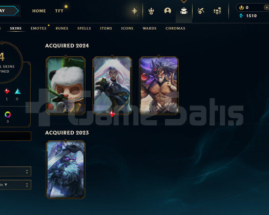 EUW Unranked | 4 Kostüm - 32 Hero | LoL Hesap