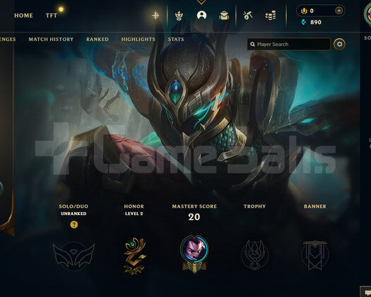 EUW Unranked | 6 Kostüm - 31 Hero | LoL Hesap
