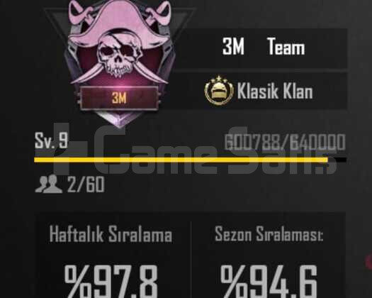 9.9 SEVİYE KLAN İSİM AKTİF 5 DAKİKADA TESLİMAT