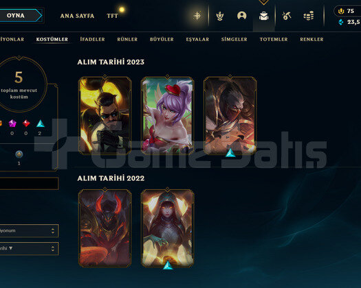 | EUNE - UNRANKED | 5 KOSTÜM | HANDMADE HESAP