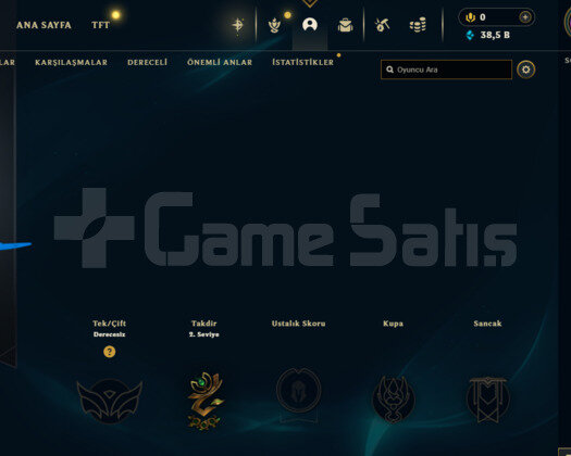 EUW +35K MAVİ ÖZ 30 LVL UNRANKED HESAP