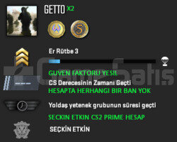 CS2 PRIME GUVEN FAKTORU YESIL