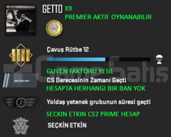 PREMIER ACIK | CSGO PRIME | GUVEN FAKTORU YESIL