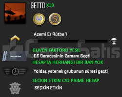 CS2 PRIME GUVEN FAKTORU YESIL