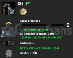 CS2 PRIME GUVEN FAKTORU YESIL