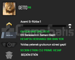 CS2 PRIME GUVEN FAKTORU YESIL