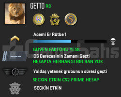 3 MADALYA | CS2 PRIME | GUVEN FAKTORU YESIL