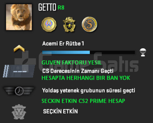 3 MADALYA | CS2 PRIME | GUVEN FAKTORU YESIL