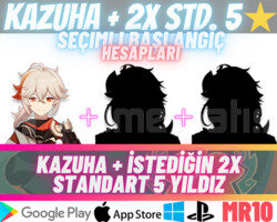 EU | MR10 Kazuha + 2x Seçimli STD 5 Yıldız