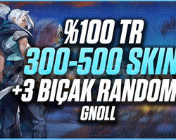 100TR SUNUCU 300-500 SKİN +3 BIÇAKLI DOLU