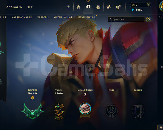 TR Zümrüt 4 | 1 Kostüm - 21 Hero | LoL Hesap