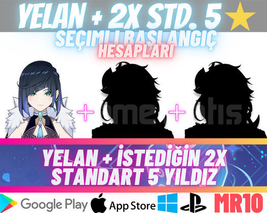 EU | MR10 Yelan + 2x Seçimli STD 5 Yıldız