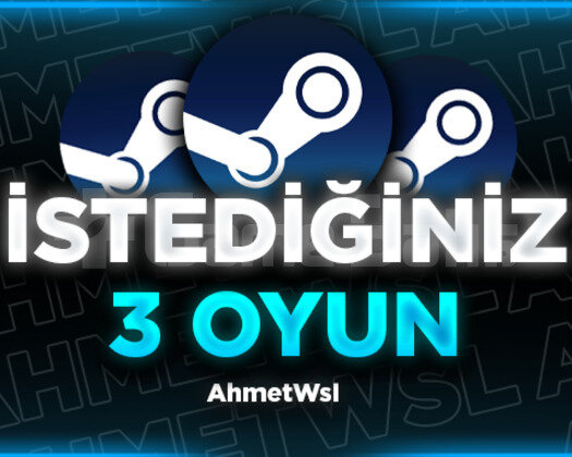 İstediğiniz 3 Oyun + Garanti