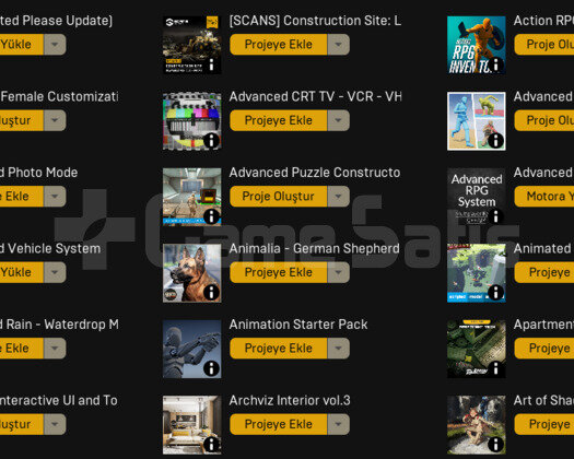 200+ Unreal Engine Assets + 400+ Games Account