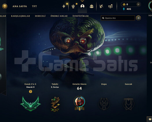 TR Zümrüt 4 | 12 Kostüm - 48 Hero | LoL Hesap