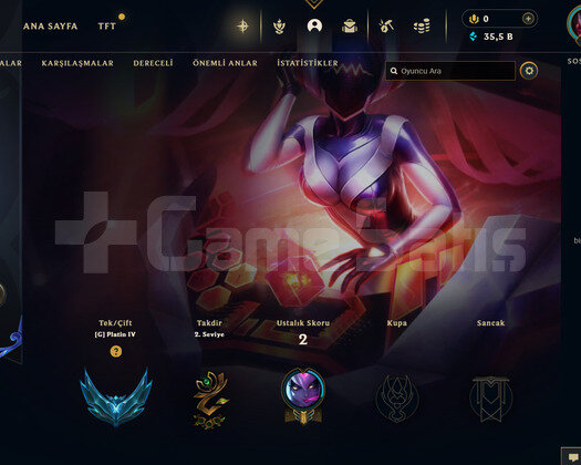 EUW Plat 4 | 2 Kostüm - 22 Hero | LoL Hesap