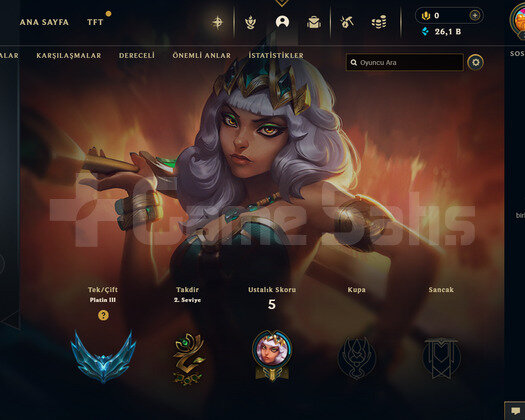 EUW Plat 3 | 26,1K MaviÖz - 26 Hero | LoL Hesap