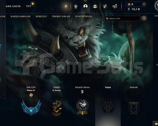EUW Plat 4 | 15,1K MaviÖz - 22 Hero | LoL Hesap