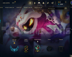 EUW Plat 3 | 4 Kostüm - 25 Hero | LoL Hesap