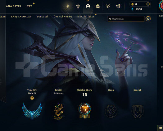 EUW Plat 4 | 1 Kostüm - 167 Hero | LoL Hesap